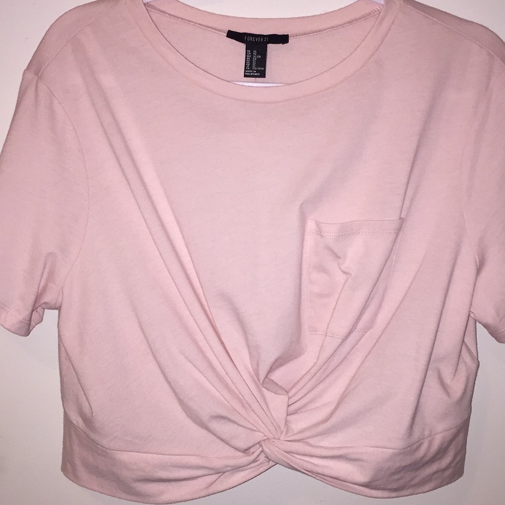 Forever 21 Light Pink Crop Top